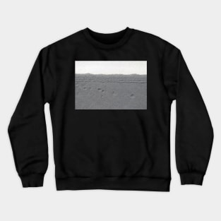 Black ash of Etna Volcano from Linguaglossa city Crewneck Sweatshirt